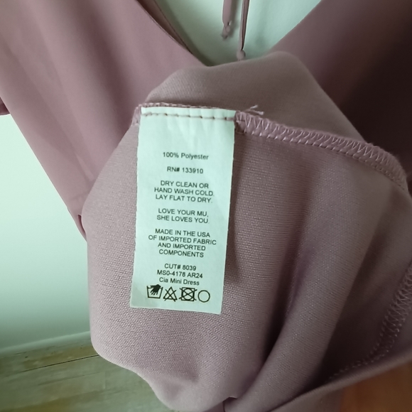 Show Me Your MuMu Cia Mini Dress Antique Rose Small - Picture 6 of 7